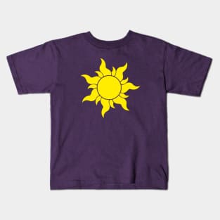 Tangled Sun (Large) Kids T-Shirt